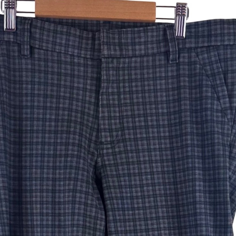 KUT from the Kloth Skinny Pants Women 10 Grey Purple Plaid SP048MA7